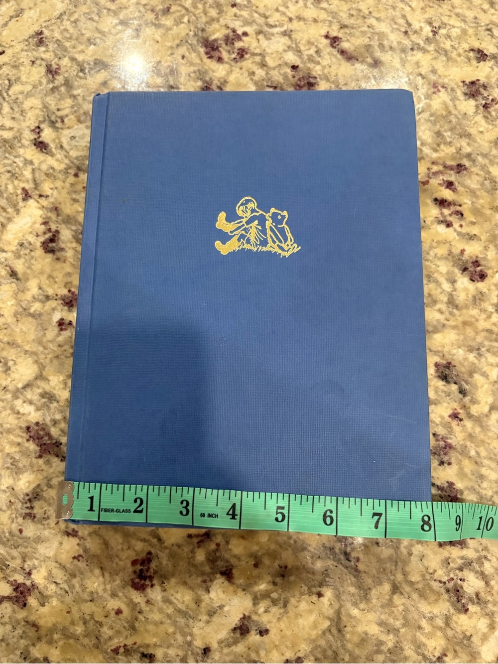 Disney Blue Hardcover with Gold Winnie the Pooh Motif - Picture 10 of 11